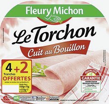 Jambon cuit au bouillon le torchon - Géant Casino à La Courneuve Jambon cuit au bouillon le torchon en promo chez Géant Casino La Courneuve à 2,69 €