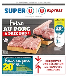 Prospectus Super U à Cérences: "Foire AU PORC À PRIX BAS !", 16} pages, 14/01/2025 - 19/01/2025