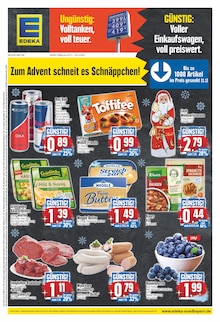 EDEKA Prospekt für Germering, Oberbay mit 20 Seiten EDEKA Prospekt für Germering, Oberbay: Zum Advent schneit es Schnäppchen!, 20 Seiten, 29.11.2021 - 04.12.2021