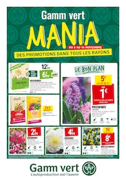 Catalogue Jardineries & Animaleries de Gamm vert à Blois Prospectus Gamm vert à Blois, "Gamm vert MANIA DES PROMOTIONS DANS TOUS LES RAYONS", 4 pages, 05/11/2025 - 16/11/2025