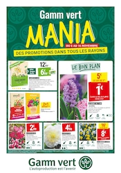 Prospectus Jardineries & Animaleries Gamm vert en cours à Salies-de-Béarn et alentours, "Gamm vert MANIA DES PROMOTIONS DANS TOUS LES RAYONS", 4 pages, 05/11/2025 - 16/11/2025 Catalogue Jardineries & Animaleries Gamm vert en cours à Salies-de-Béarn et alentours, "Gamm vert MANIA DES PROMOTIONS DANS TOUS LES RAYONS", 4 pages, 05/11/2025 - 16/11/2025