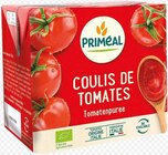 COULIS DE TOMATE - PRIMEAL en promo chez NaturéO Villeneuve-d'Ascq à 2,25 €