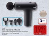 Mini-pistolet de massage - CRANE - Aldi à Marseille Mini-pistolet de massage - CRANE en promo chez Aldi Marseille à 19,99 €