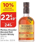 Monkey Shoulder - Monkey Shoulder en promo chez Bi1 Melun à 22,49 €