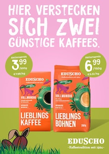 Tchibo im Supermarkt Prospekt "HIER VERSTECKEN SICH ZWEI GÜNSTIGE KAFFEES." mit  Seite (Wiesbaden)