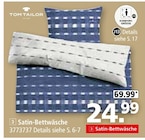 Satin-Bettwäsche von Tom Tailor im aktuellen Segmüller Prospekt für 24,99 €