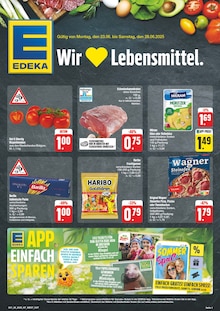 Aktueller EDEKA Prospekt "Wir lieben Lebensmittel!" Seite 1 von 8 Seiten