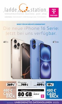 lahde Station Prospekt BEREIT FÜR DIE NÄCHSTE GENERATION? Die neue iPhone 16 Serie: Jetzt bei uns verfügbar. mit  Seiten in Minden und Umgebung