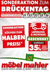 Aktueller Möbel Mahler Siebenlehn Möbel & Einrichtung Prospekt in Dohma und Umgebung, "MEHR AUSWAHL - MEHR SPAREN" mit 16 Seiten, 13.11.2024 - 03.12.2024