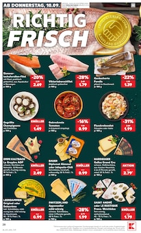 Kümmelkäse Angebot im Kaufland Prospekt, gültig von 07.09.2026 bis 09.09.2026 Kümmelkäse Angebot im aktuellen Kaufland Prospekt auf Seite 37