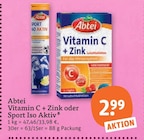 Vitamin C + Zink im tegut Prospekt Vitamin C + Zink von Abtei im aktuellen tegut Prospekt für 2,99 €