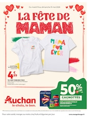 Prospectus Auchan Hypermarché "LA FÊTE DE MAMAN" en cours à Nancy, Page 1 Catalogue Auchan Hypermarché en cours à Nancy, "LA FÊTE DE MAMAN", Page 1