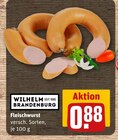 Aktuelles Fleischwurst Angebot bei REWE in Pforzheim ab 0,88 €