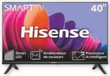 Téléviseur FHD 40" - HISENSE - Super U à Villeurbanne Téléviseur FHD 40" - HISENSE en promo chez Super U Villeurbanne à 199,00 €