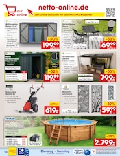 Geräteschuppen im Netto Marken-Discount Prospekt in Bonn Aktueller Netto Marken-Discount Prospekt mit Geräteschuppen, "Aktuelle Angebote", Seite 36