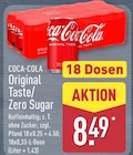 Original Taste Angebote von Coca-Cola bei ALDI Nord Ibbenbüren für 8,49 €