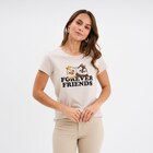T-shirt manches courtes coton Tic et Tac sable femme - La Halle T-shirt manches courtes coton Tic et Tac sable femme à 12,99 € dans le catalogue La Halle