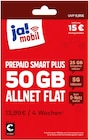REWE Bad Sassendorf - Prepaid Smart Plus 50 GB Allnet Flat Angebot im Prospekt Prepaid Smart Plus 50 GB Allnet Flat bei REWE im Bad Sassendorf Prospekt für 9,95 €