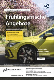 Aktueller Volkswagen Bamberg Prospekt "Frühlingsfrische Angebote" mit 1 Seite