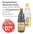 Altmeister Essig klassik im Angebot bei V-Markt in München Altmeister Essig klassik Angebote von Hengstenberg bei V-Markt München für 0,99 €