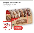 Oblatenlebkuchen im Angebot bei GLOBUS in Weinheim Oblatenlebkuchen Angebote von Jeden Tag bei GLOBUS Weinheim für 2,29 €