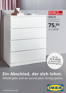 Waschmaschine im aktuellen IKEA Prospekt (Gütersloh) Waschmaschine im IKEA Prospekt "Ein Abschied, der sich lohnt." mit 1 Seiten (Gütersloh)