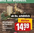 Adventsgesteck  auf Holzbrett Angebote bei REWE Limburg für 14,99 €