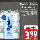Mineralwasser Angebote von Rheinfels Quelle bei E center Remscheid für 3,99 €