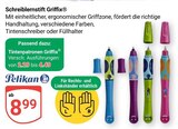 Schreiblerngriffstift Griffix im Angebot bei GLOBUS in Hürth Schreiblerngriffstift Griffix Angebote von Pelikan bei GLOBUS Hürth für 2,29 €