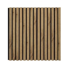 Panneau tasseaux de bois MDF chêne pecan 60x60cmx9mm - Protocol Home dans le catalogue Décor Discount