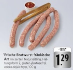 Frische Bratwurst fränkische Art Angebote bei EDEKA Albstadt für 1,29 €