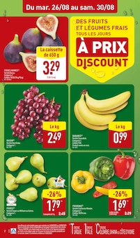 Catalogue Aldi de la semaine 34, "NOS ARRIVAGES DE RENTRÉE JUSQU'À -50% SUR LE 2ème", page 2, 26/08/2025 - 01/09/2025 Prospectus Aldi en cours, "NOS ARRIVAGES DE RENTRÉE JUSQU'À -50% SUR LE 2ème", page 2 sur 51