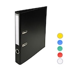 Classeur à levier - Dos 50 mm - A4 - pour 400 feuilles - noir - Exacompta en promo chez Bureau Vallée Classeur à levier - Dos 50 mm - A4 - pour 400 feuilles - noir - Exacompta dans le catalogue Bureau Vallée