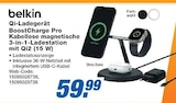 Qi-Ladegerät BoostCharge Pro Kabellose magnetische 3-in-1-Ladestation mit Qi2 (15 W) Angebote von belkin bei expert Duisburg für 59,99 €