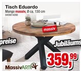 Tisch Eduardo Angebote von MassivART bei Die Möbelfundgrube Pirmasens für 359,99 €