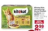 Katzennahrung Bunte Vielfalt in Sauce oder Gelee Angebote von Kitekat bei EDEKA Frankfurt für 2,99 €