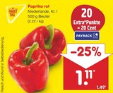 Paprika rot im Angebot bei Netto Marken-Discount in Falkensee Paprika rot Angebote bei Netto Marken-Discount Falkensee für 1,11 €
