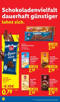 Schokolade im aktuellen Lidl Prospekt (Mannheim) Schokolade im Lidl Prospekt "Der Preisführer macht Deutschland dauerhaft günstiger!" mit 34 Seiten (Mannheim)