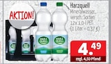 Mineralwasser Classic im Angebot bei Getränke Quelle WVG in Halle Mineralwasser Classic Angebote von Harzquell bei Getränke Quelle WVG Halle für 4,49 €
