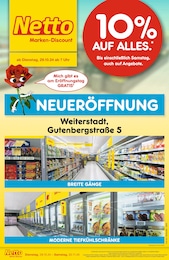 Netto Marken-Discount Prospekt: "Neueröffnung - 10% AUF ALLES.", 8 Seiten, 29.10.2024 - 02.11.2024