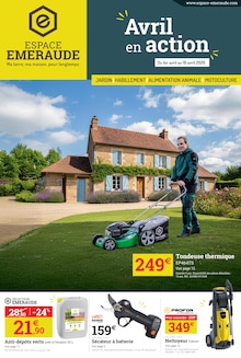 Catalogue Espace Emeraude à Albi cette semaine, valable du 01/04/2026 au 18/04/2026 Prospectus Espace Emeraude à Albi, "Avril en action", 20 pages de promos valables du 01/04/2026 au 18/04/2026