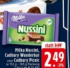 Aktuelles Nussini oder cadbrury wunderbar oder cadbury picnic Angebot bei E center in Duisburg ab 2,49 €