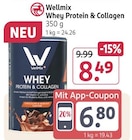 Whey Protein & Collagen Angebote von Wellmix bei Rossmann Regensburg für 6,80 €