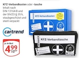 KFZ-Verbandkasten im Angebot bei GLOBUS in Plauen KFZ-Verbandkasten Angebote von Cartrend bei GLOBUS Plauen für 4,99 €