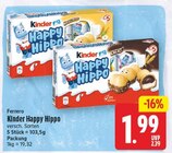 Kinder Happy Hippo Haselnuss von Ferrero für 1,99 € bei E center im Angebot Kinder Happy Hippo Haselnuss von Ferrero im aktuellen E center Prospekt