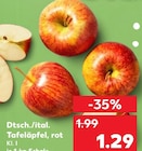 Aktuelle Äpfel Angebote bei Kaufland in Leverkusen Aktuelles Tafeläpfel, rot Angebot bei Kaufland in Leverkusen ab 1,29 €