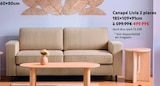 Canapé livia 2 places en promo chez Maxi Bazar Suresnes à 499,99 €