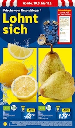 Lidl Bio Zitronen im Prospekt 