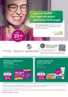 mea - meine apotheke Krailling Prospekt der aktuellen Woche, gültig von 01.06.2023 bis 30.06.2023 Aktueller mea - meine apotheke Krailling Prospekt "Unsere Juni-Angebote" mit 4 Seiten