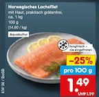 Aktuelles Norwegisches Lachsfilet Angebot bei Netto Marken-Discount in Essen ab 1,49 €
